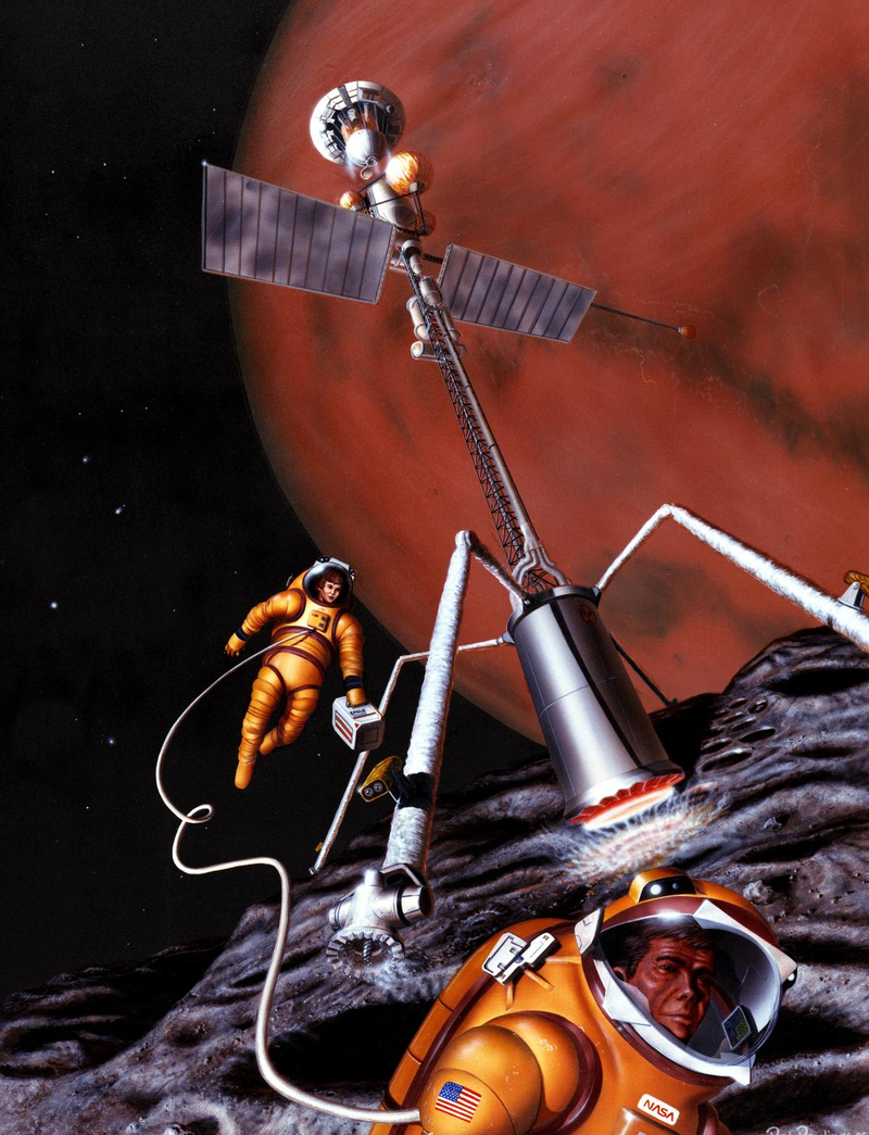 Illustration for article titled Sueños marcianos, o cómo imaginó la NASA los viajes tripulados a Marte
